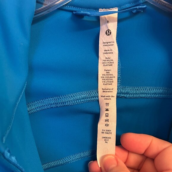 Lululemon Define Jacket - Blue - Size 8 - Picture 2 of 11